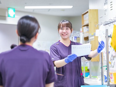 常に笑顔で患者さんに寄り添った看護を心がけています