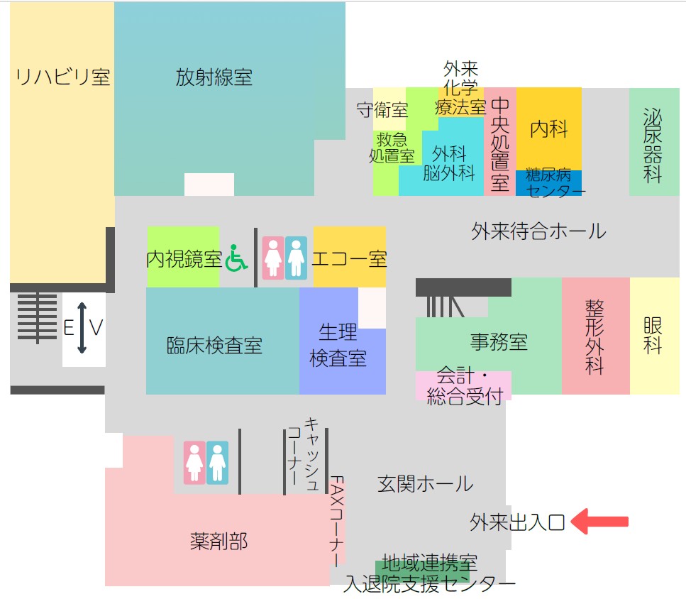 1F施設マップ